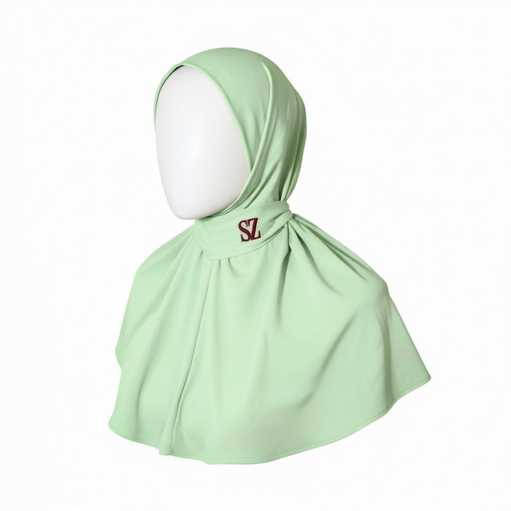 Signature Hijab - Pastel Green