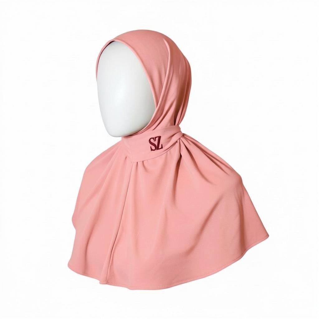 Signature Hijab - Coral Pink